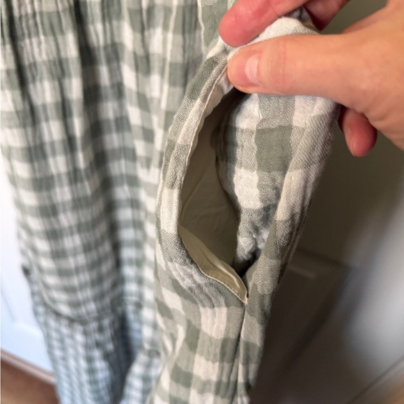 UpWest Green and White Checkered Maxi Dress - Picture 2 of 6